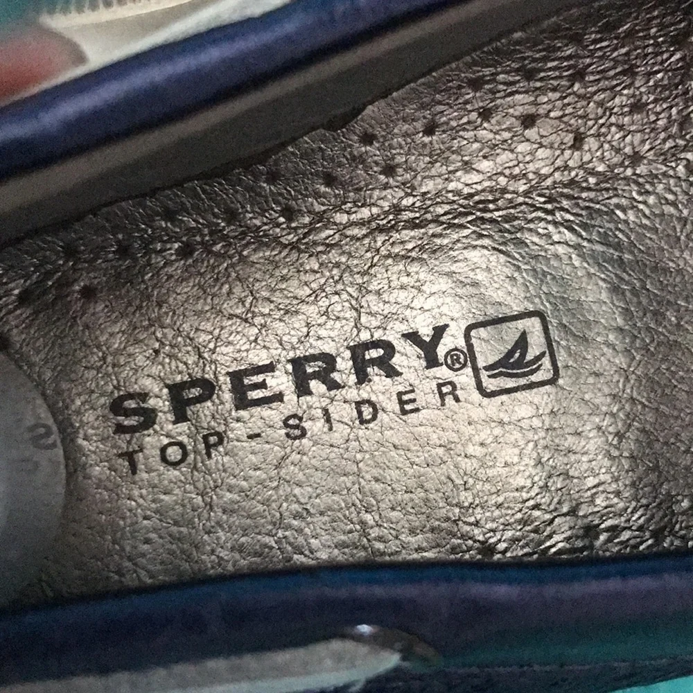 SPERRY Women Top Sider Metallic Boat Blue Shoes | 8.5 - Picture 11 of 13
